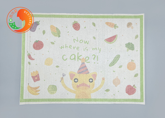 Convenient Decorative Disposable Placemats BPS BPA Free Disposable Eating Mats