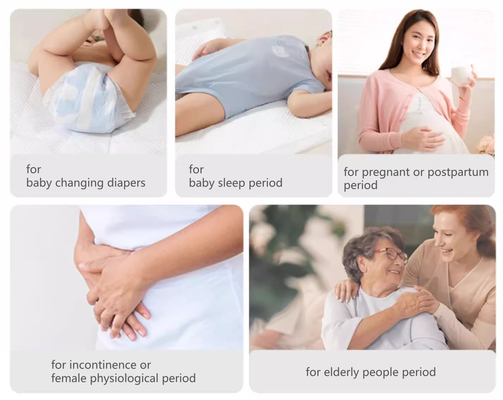 Waterproof Disposable Baby Changing Mats Ultra Soft Changing Pad Disposable Liners