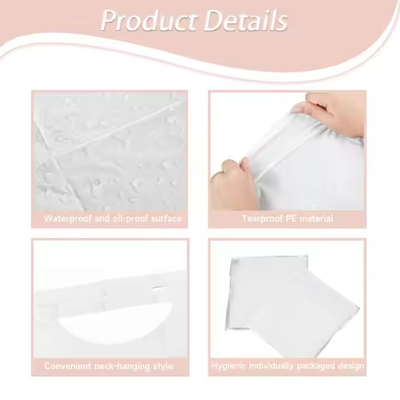 Men Women Adults Waterproof Oil Proof Eating Lobster Dining Clothing Protector Disposable Adult Individual Bib