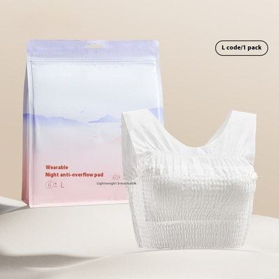 Eco Friendly Disposable Nursing Bra With 360° Leak Proof Absorbent Pads Breathable Cotton Stretch Fit For Maternity Night-Time